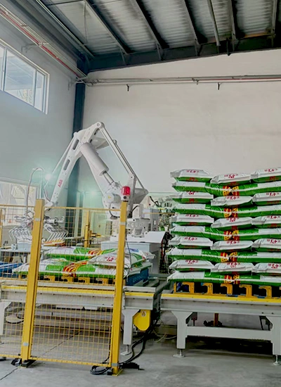 Automatic Bagging and Palletizing System for Compound Fertilizer Packaging